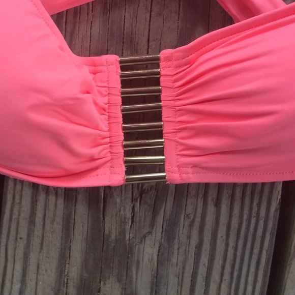 NWT Vince Camuto Pink Bikini Top - Picture 3 of 4